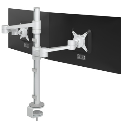 58.140 | Viewlite monitor arm - desk 140 | white | For 2 monitors, adjustable height and depth, with desk mount. | Detail 1
