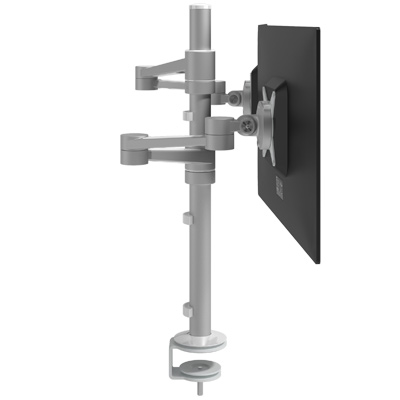 58.142 | Viewlite monitor arm - desk 142 | silver | For 2 monitors, adjustable height and depth, with desk mount. | Detail 7