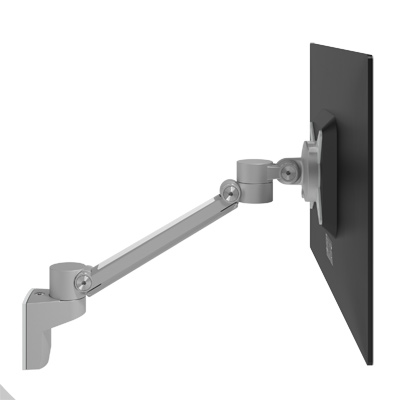 58.312 | Viewlite plus monitor arm - wall 312 | silver | For 1 monitor, adjustable height and depth, with wall mount. | Detail 3