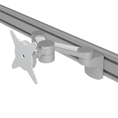 58.422 | Viewlite monitorarm - rail 422 | zilver | Voor 1 scherm, in diepte verstelbaar, met railbevestiging. | Detail 6