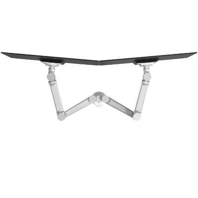 58.652 | Viewlite plus monitor arm - desk 652 | silver | For 2 monitors, adjustable height and depth, with desk mount. | Detail 4