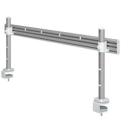 58.702 | Viewlite toolbar - bureau 702 | zilver | Maakt een derde niveau dat zorgt voor meer ruimte op een bureau, met bureaubevestiging. | Detail 2