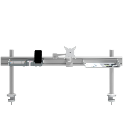 58.702 | Viewlite toolbar - desk 702 | silver | Creates a third level for more desk space, with desk mount. | Detail 6