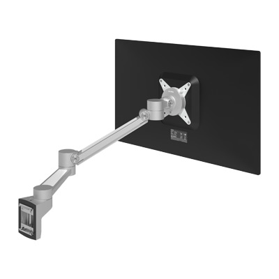 VLTSP1I | Configured Monitor arm - VLTSP1I | silver | For 1 monitor, adjustable height and depth, with desk mount. | Detail 1