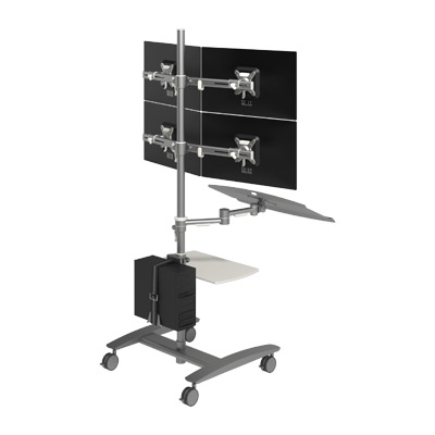VMTSW1A5C5E11E11A7I | Configured Workstation - VMTSW1A5C5E11E11A7I | silver | For 1 monitor, adjustable height and depth, with desk mount. | Detail 1