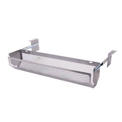 34.152 | Addit sliding cable tray 152 | silver | For tidying cables, with height adjustable mount under the desk.