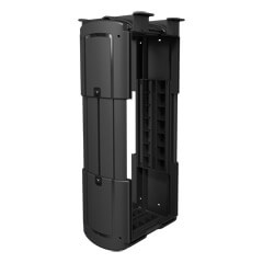 35.103 | Viewlite computer holder - desk 103 | black | For mounting small computers vertically or horizontally under the desk.