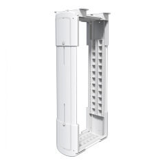 35.200 | Viewlite computer holder - desk 200 | white | For mounting large computers vertically or horizontally under the desk.
