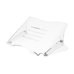 49.450 | Addit laptop riser - adjustable 450 | clear acrylic | Adjustable, for laptops up to 15 inch.
