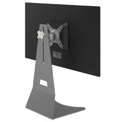 52.502 | Addit monitor stand 502 | silver | For 1 monitor, adjustable height, with VESA mount.