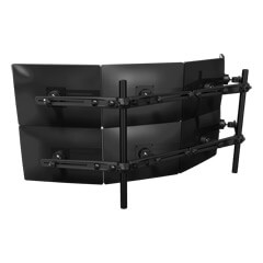 53.843 | Viewmaster multi-monitor system - desk 843 | black | For 8 monitors, adjustable height, without desk mount.