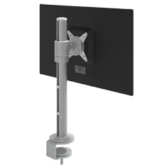 58.102 | Viewlite braccio porta monitor - scrivania 102 | argento | Per 1 schermo, altezza regolabile, con fissaggio a scrivania.
