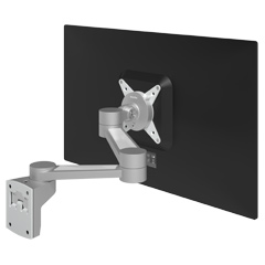58.222 | Viewlite monitor arm - wall 222 | silver | For 1 monitor, adjustable depth, with wall mount.